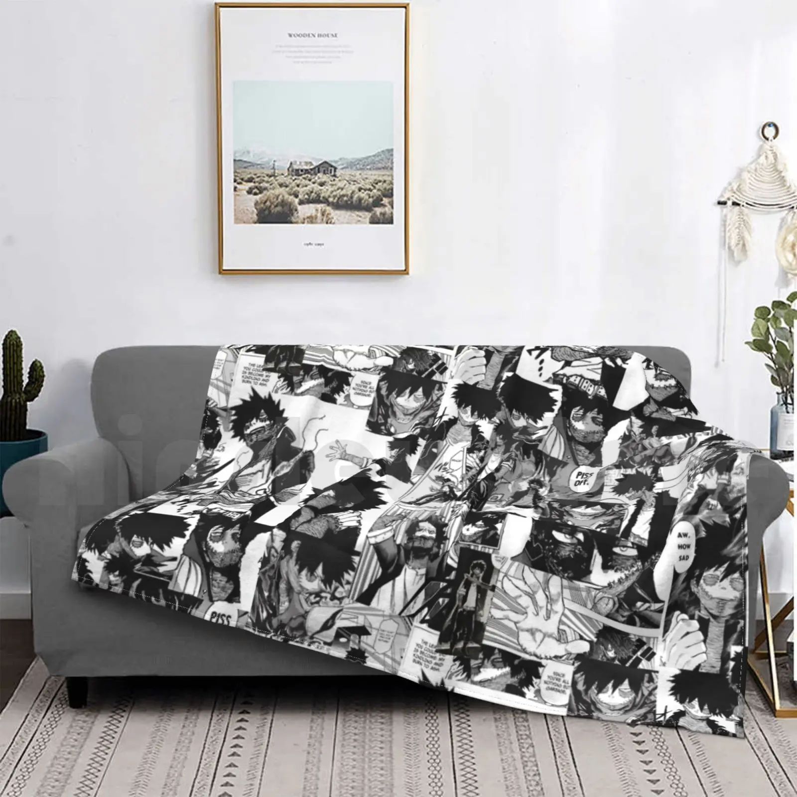 Dabi коллаж одеяло модное на заказ 3055 Bnha Boku No Hero Академия Mha Todoroki