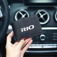 for kia rio k2 k3 2 3 2010 2017 accessories genuine leather car driving documents protective case bank credit card holder
