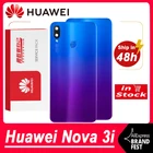 Замена задней крышки корпуса для Huawei Nova 3i, стекло батарейного отсека с объективом камеры для Huawei Nova 3i