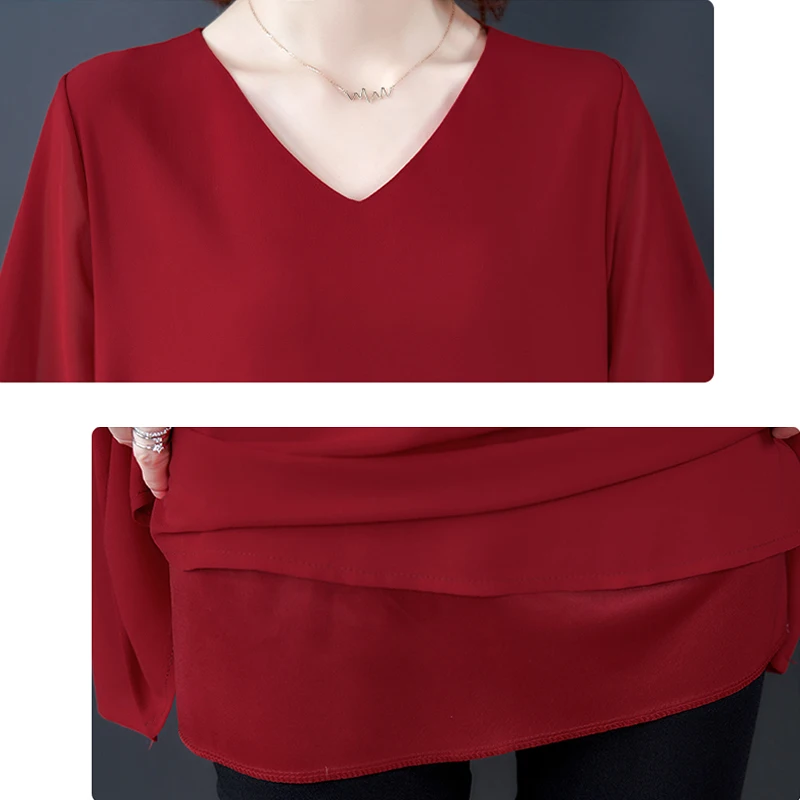 2021 Новые Летние шифоновые Блузы с коротким рукавом рубашки для женщин