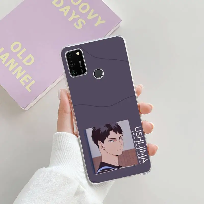 

Ushijima Wakatoshi Shiratorizawa Phone Case For iphone 7 8 plus xs xr 11 12 mini 12 pro max Transparent nax fundas cover