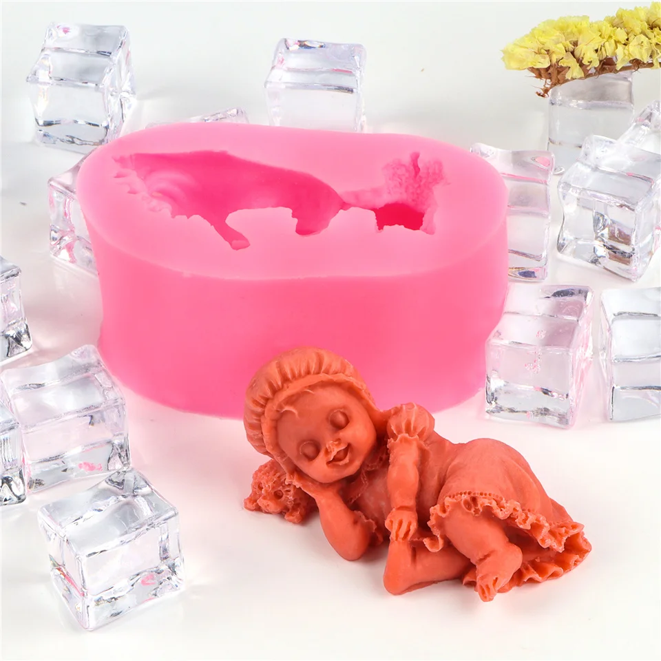 Ночная Кепка Спящий ребенок тихая силиконовая форма для тела антипригарная