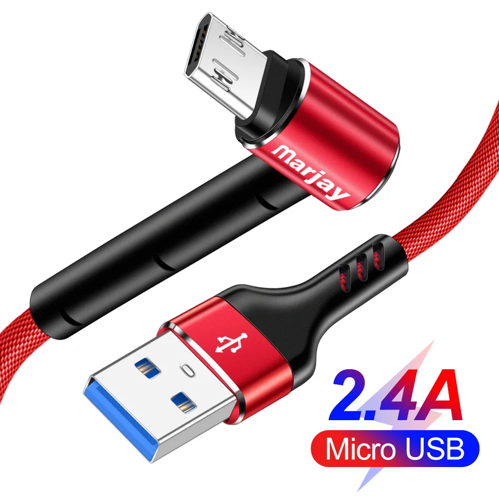 Marjay Micro USB кабель быстрой зарядки Microusb зарядное устройство шнур для samsung S7 Xiaomi Redmi