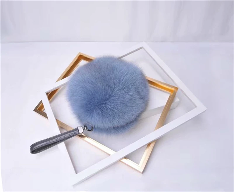 IANLAN женские сумки через плечо из натурального меха лисы, Женские однотонные сумочки из натурального меха, держатель для карт, сумка для мобильного телефона IL00535