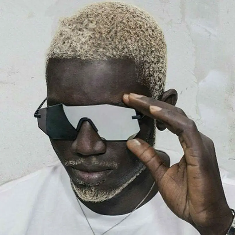 Солнцезащитные очки без оправы HDTANCEN унисекс зеркальные для вождения в стиле