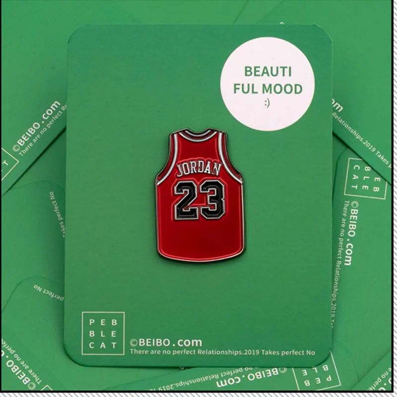 Novelty 24 / 23 Basketball Fan Jersey Enamel Lapel Pin Brooch Metal Badge Fans for Backpack Decor Jewelry Accessories Gift | Украшения и