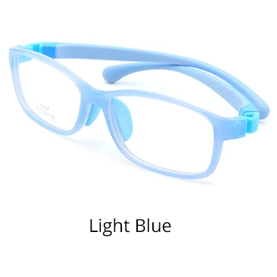 Light Blue Ralferty качественная рамка для детских очков для класса, корректирующие очки при близорукости, Детские квадратные съемные оправы для очков K19007 - Цвет оправы: Light Blue