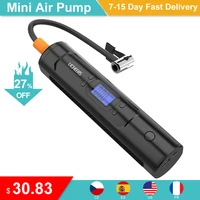 6000mah mini air compressor 12v 150 psi tire iator electric auto pump for car motorcycle bike with digital lcd led light