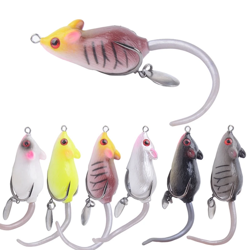 

Wobblers Soft Plastic Top Water Frog Fishing Baits 6CM 10.5G Fishing Accessories Fish Bait Trolling Lure Ratfrog Fishing Tackle
