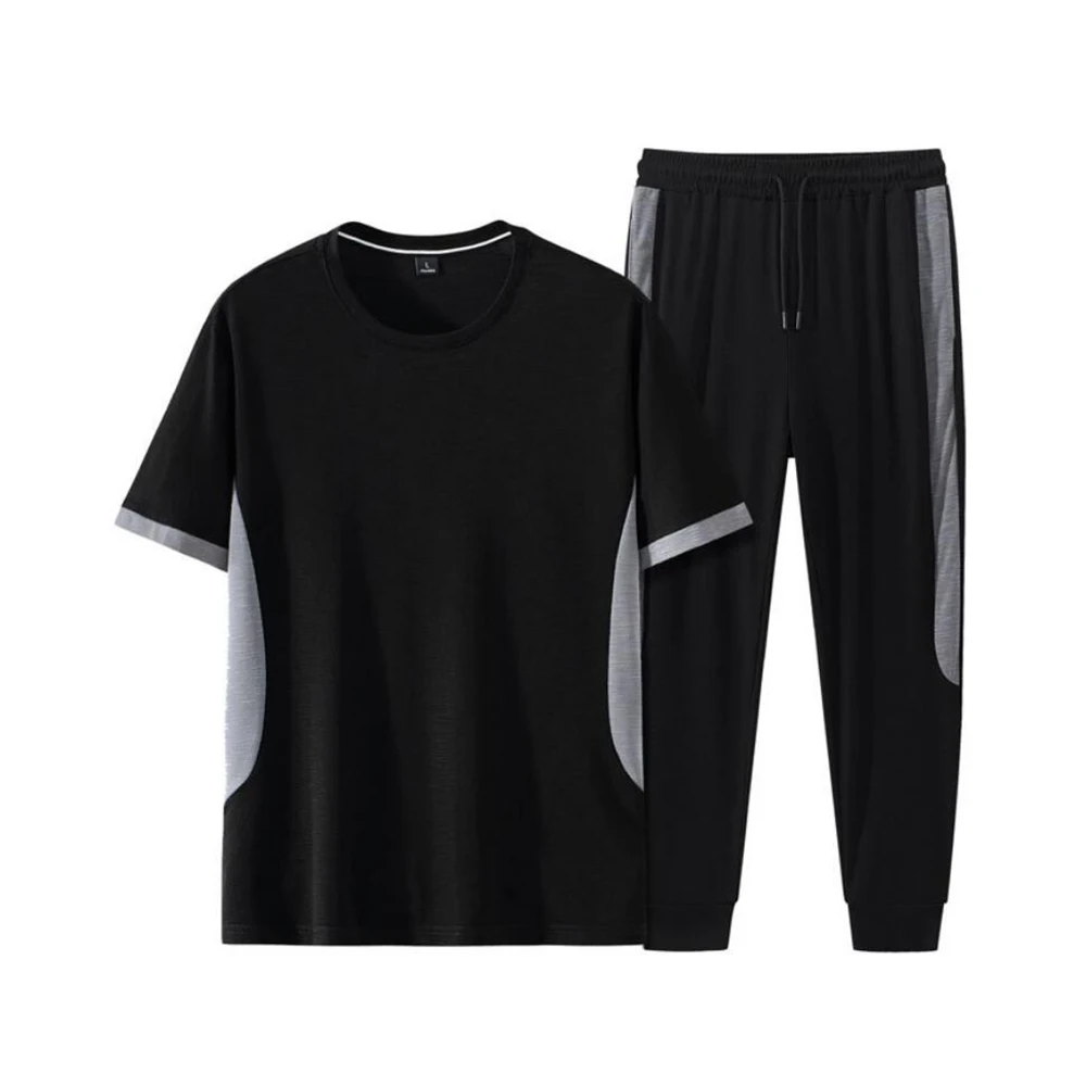 

Mens Summer T Shirt Pant Two Sets