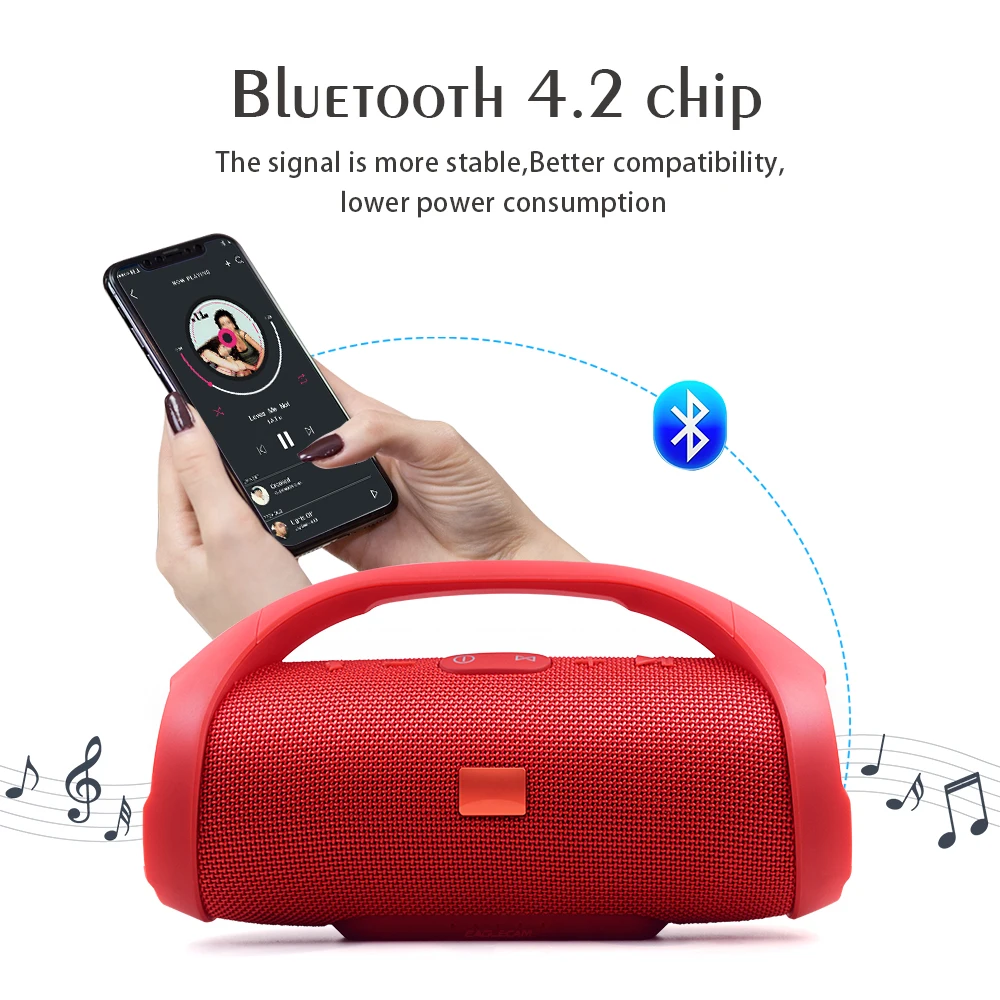 Беспроводной Bluetooth динамик водонепроницаемый открытый портативный динамик s Сабвуфер Бумбокс USB аккумуляторная батарея с микрофоном caixa de som