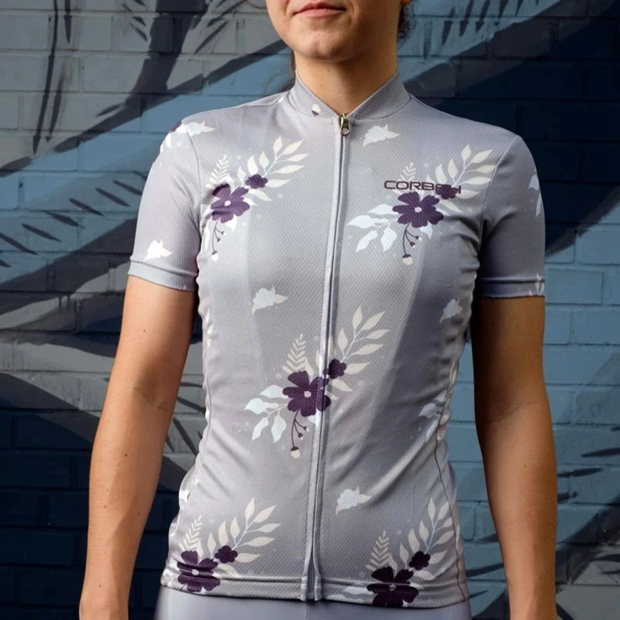 

Corbah Womens Alle Dag Wielertrui Team Race Kleding Vrouwelijke Fiets Riding Shirt Korte Mouwen Dragen Outdoor Sports Quick Dry