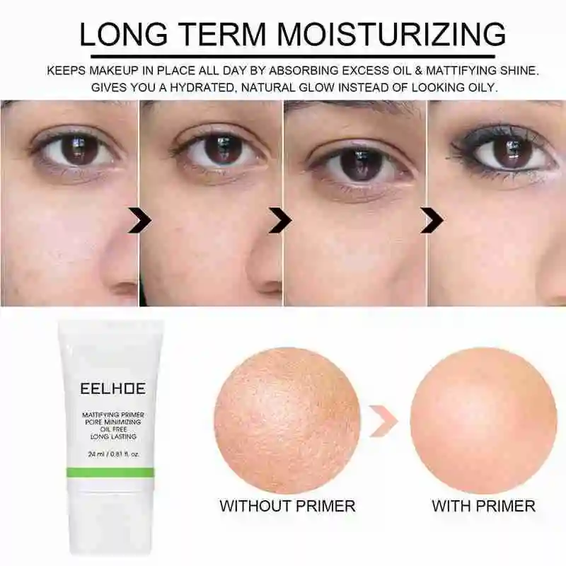 Новинка Лидер продаж 24 мл матирующий Праймер уменьшающий поры не содержит масла