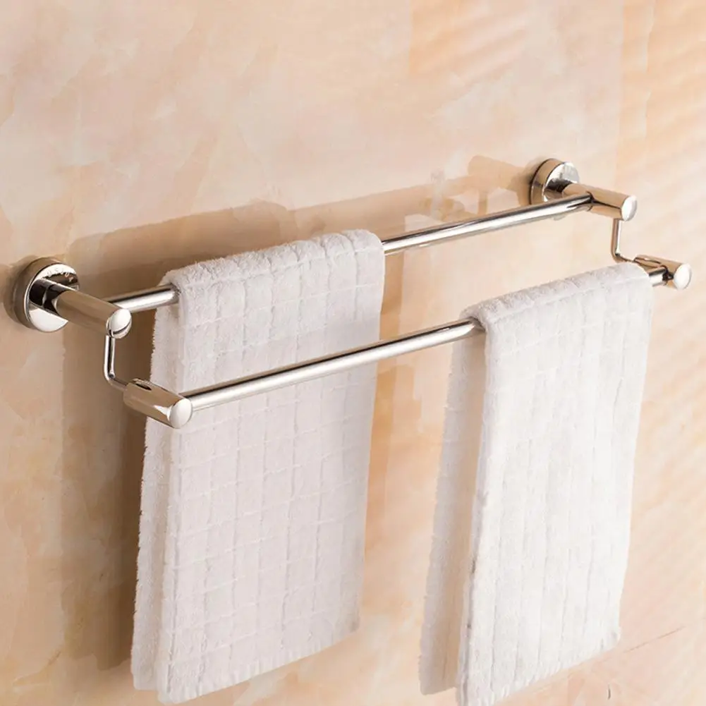 

Вешалка для полотенец из нержавеющей стали для кухни, балкона, ванной комнаты, вешалка с 2 направляющими