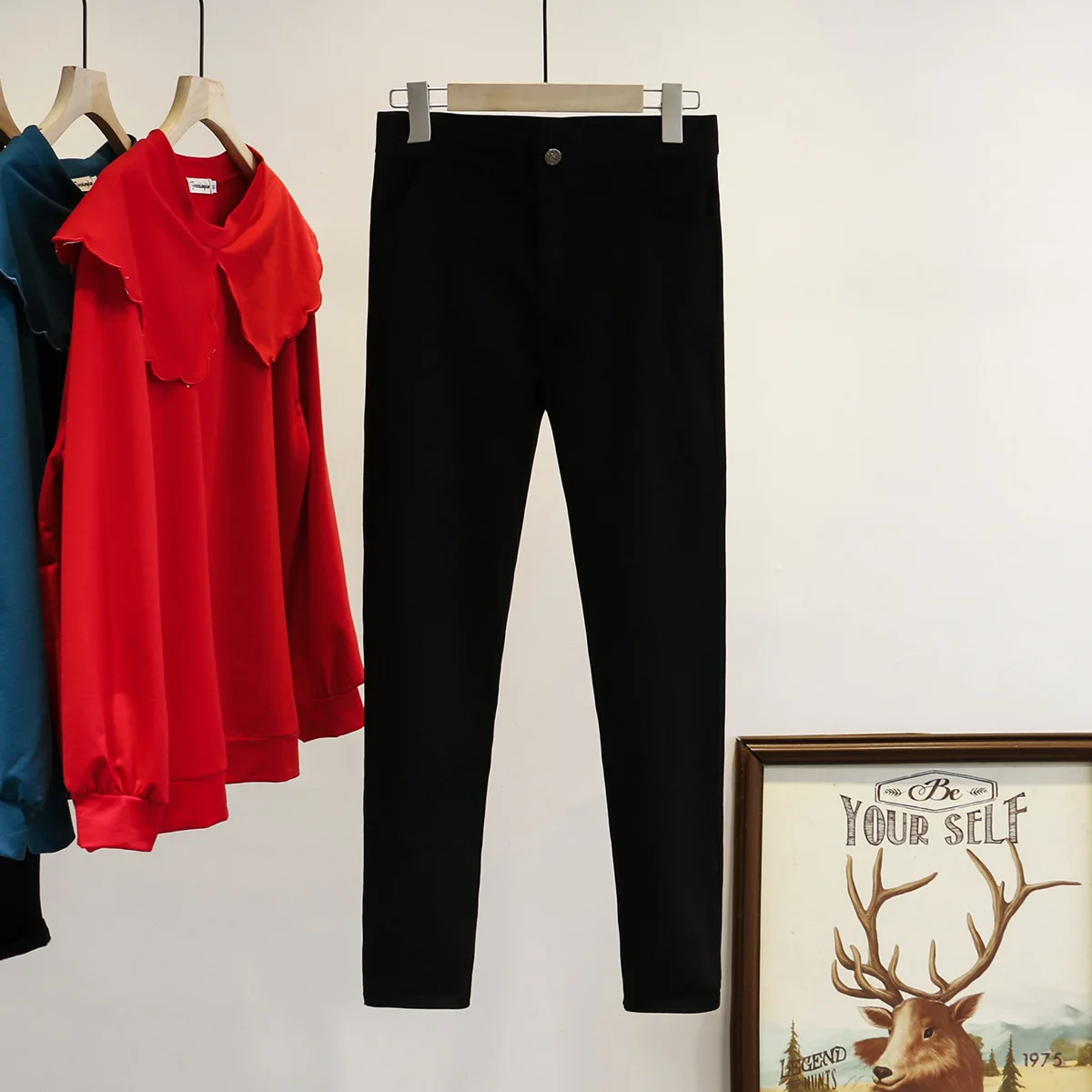 Женские брюки-карандаш с яркой пряжкой размера плюс повседневные брюки высокой