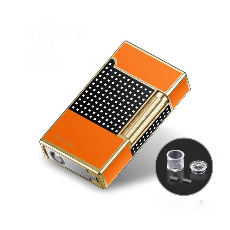 

Sliding and Loud Sound Straight Into The Lighter Metal Inflatable with Cigar Cutter Men's Luxury Gift Smoking Accessories