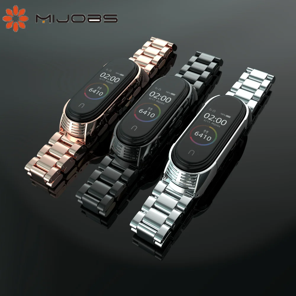 Mi Band 4 correa ремешок для Xiaomi mi Band 4 браслет mi band 3 ремешок TF стиль умный ремешок металлический браслет умные аксессуары
