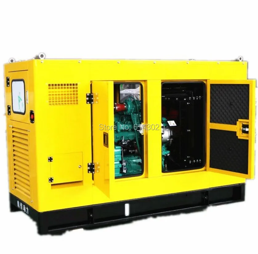 3-фазный бесшумный дизельный генератор weichai Ricardo 150kw187.5kw с щетчатым генератором