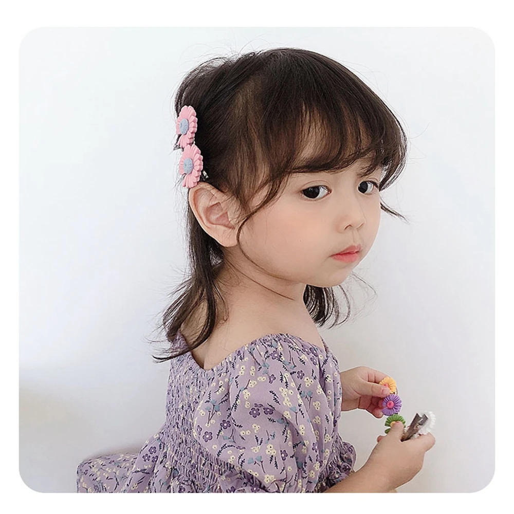 

1Set baby Rubber Bands Hairpins Cartoon Flower Fruit Hair Clips Kids Hairbands Princess Headdress Lovely Headwear Accessories