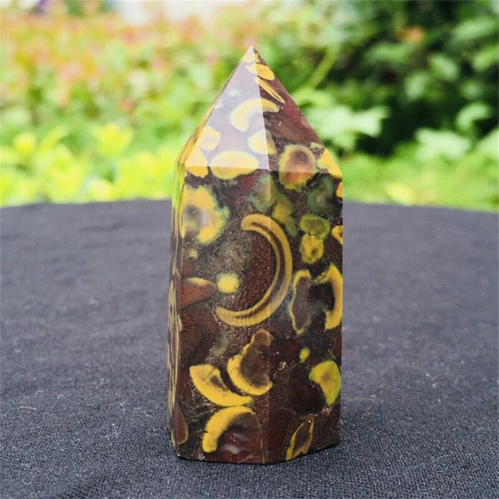 

NATURAL AZO STONE COLUMN CRYSTAL ENERGY HEALING ORNAMENT