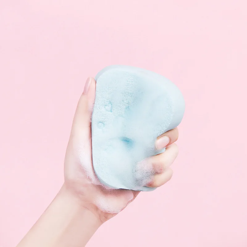 1 шт. 2 цвета натуральная водоросли очищающая смывающая губка для лица модные