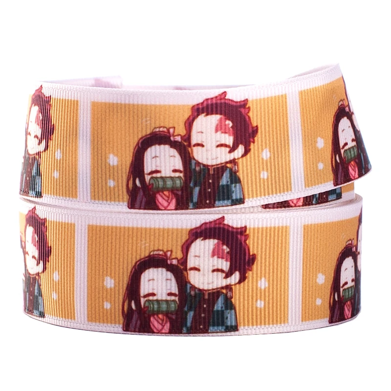 Корсажная лента 10 ярдов разные размеры Kimetsu no Yaiba японский мультяшный рисунок
