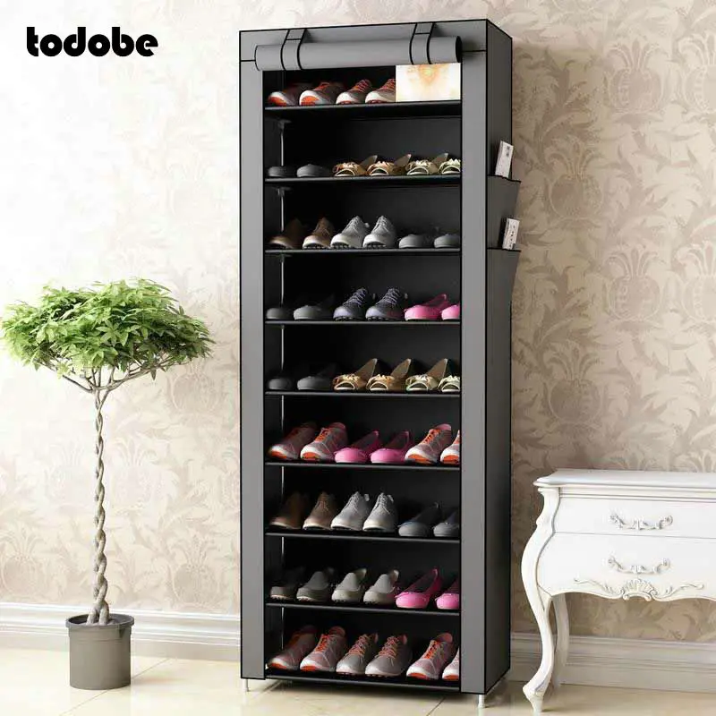 Простой обувной стеллаж 37 дюймов сделай сам Компактный органайзер для хранения