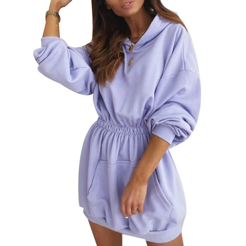 Женский тонкий свитер с капюшоном и карманами элегантный пуловер длинным