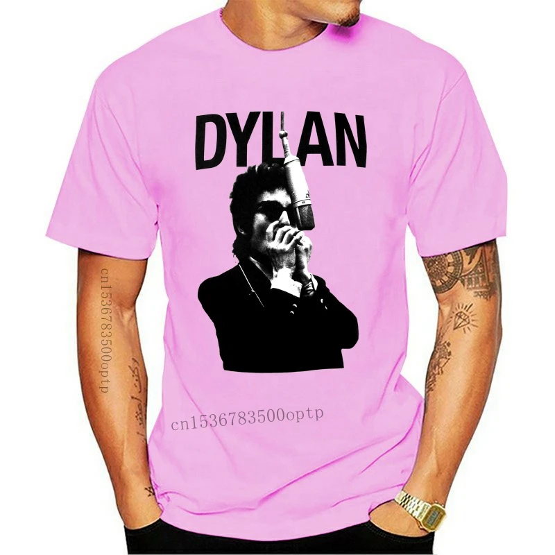 

New Official Bob Dylan Harmonica Men's T-Shirt Tops Summer Cool Funny T-Shirts