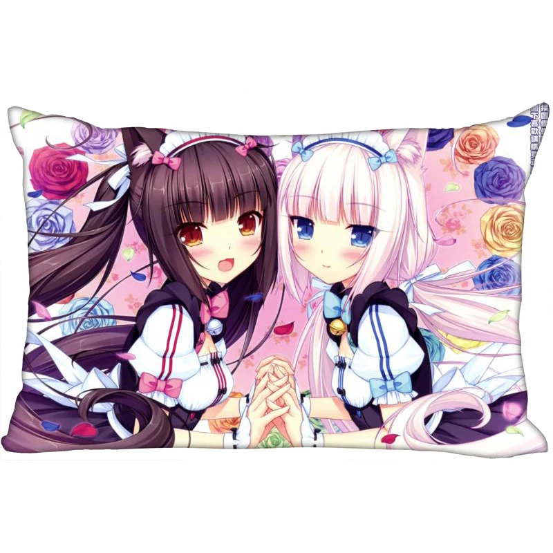 Шунцянь на заказ NEKOPARA декоративная наволочка 45x35 см(одна сторона) прямоугольная Наволочка на молнии с принтом Новогодняя наволочка