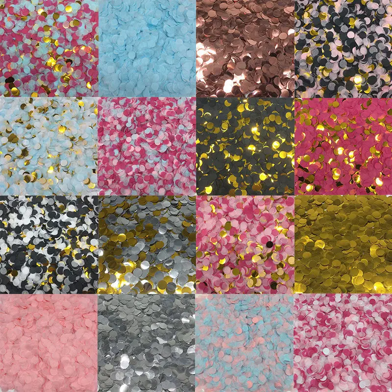 10 цветов круглые тканевые шары с конфетти|Флажки вымпелы и конфетти| |