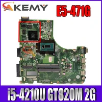 akemy da0zq0mb6e0 zq0 motherboard for acer e5 471 e5 471g v3 472p laptop motherboard cpu i5 4210u gt820m 2g 100 test work