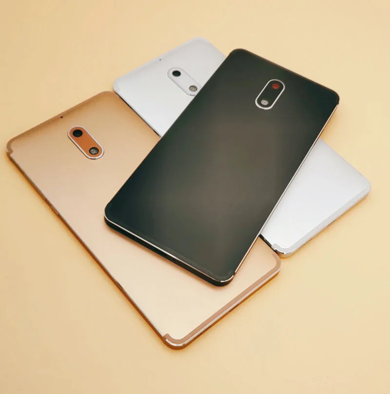 OEM одинарная/двойная SIM-карта для Nokia 6 металлическая крышка батарейного отсека