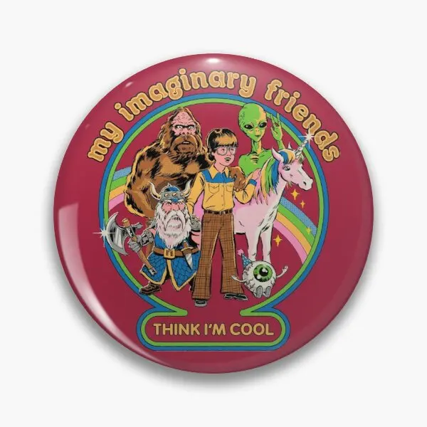 

My Imaginary Friends Customizable Soft Button Pin Cartoon Collar Lover Brooch Funny Creative Badge Fashion Gift Metal Lapel Pin