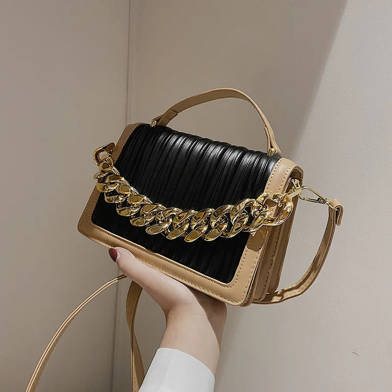 

Дамские сумочки 2021, новая волнистая модная Вертикальная раскладушка с рисунком, маленькая квадратная сумка-мессенджер на плечо, портативна...