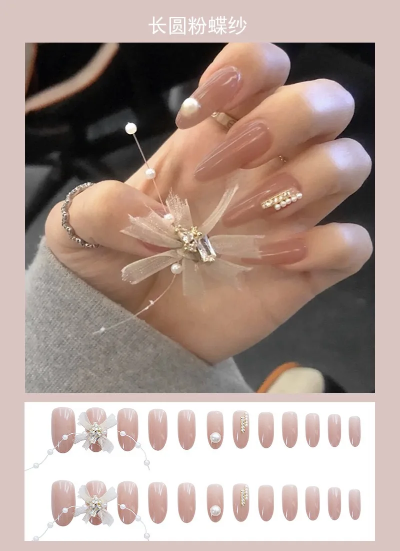 Накладные ногти хаки обнаженный мраморный гроб плоские искусственные накладные