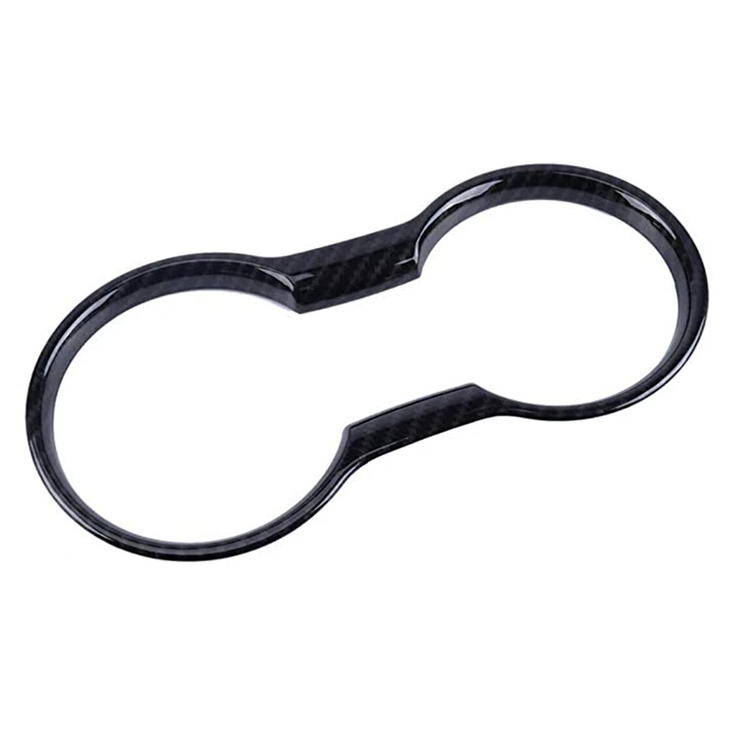 

Car Interior Water Cup Holder Panel Cover Decorative Frame Trim Molding for Ford Mustang 2015 2016 2017 2018 2019