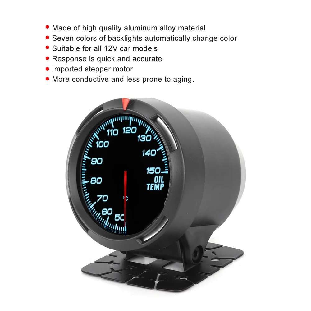 7 цветный датчик температуры масла шаговый двигатель измеритель Цельсия