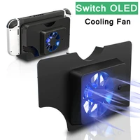 for switch oled game console stand heat dissipation fan controller dock external usb cooling fans for n switch oled accessories