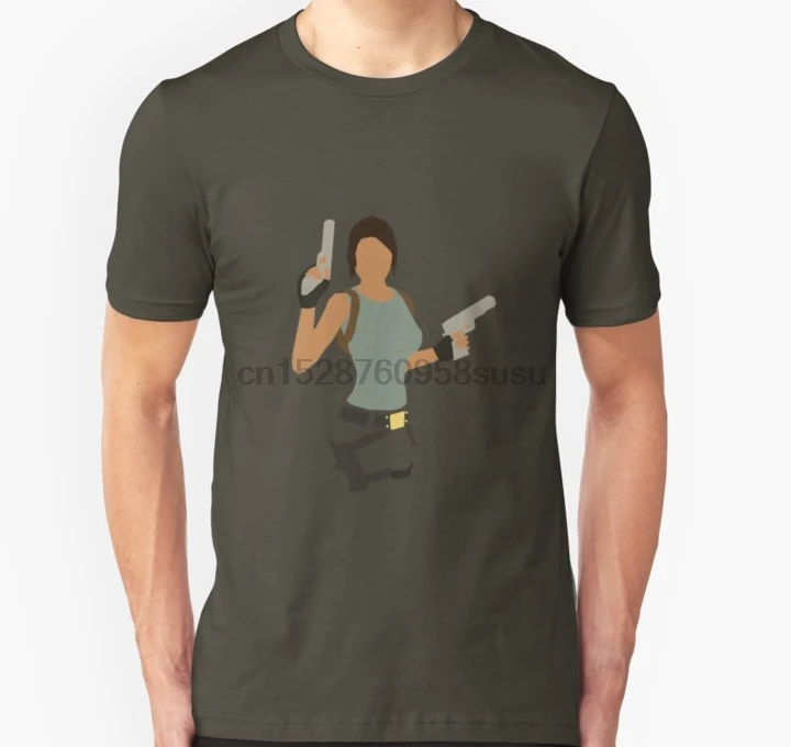 Мужская футболка с коротким рукавом Tomb Raider унисекс (2) женская одним