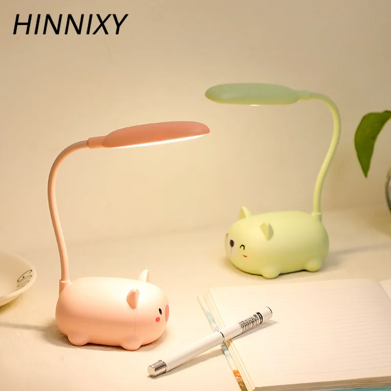Hinnixy Мультяшные животные настольные лампы светодиодный светильник
