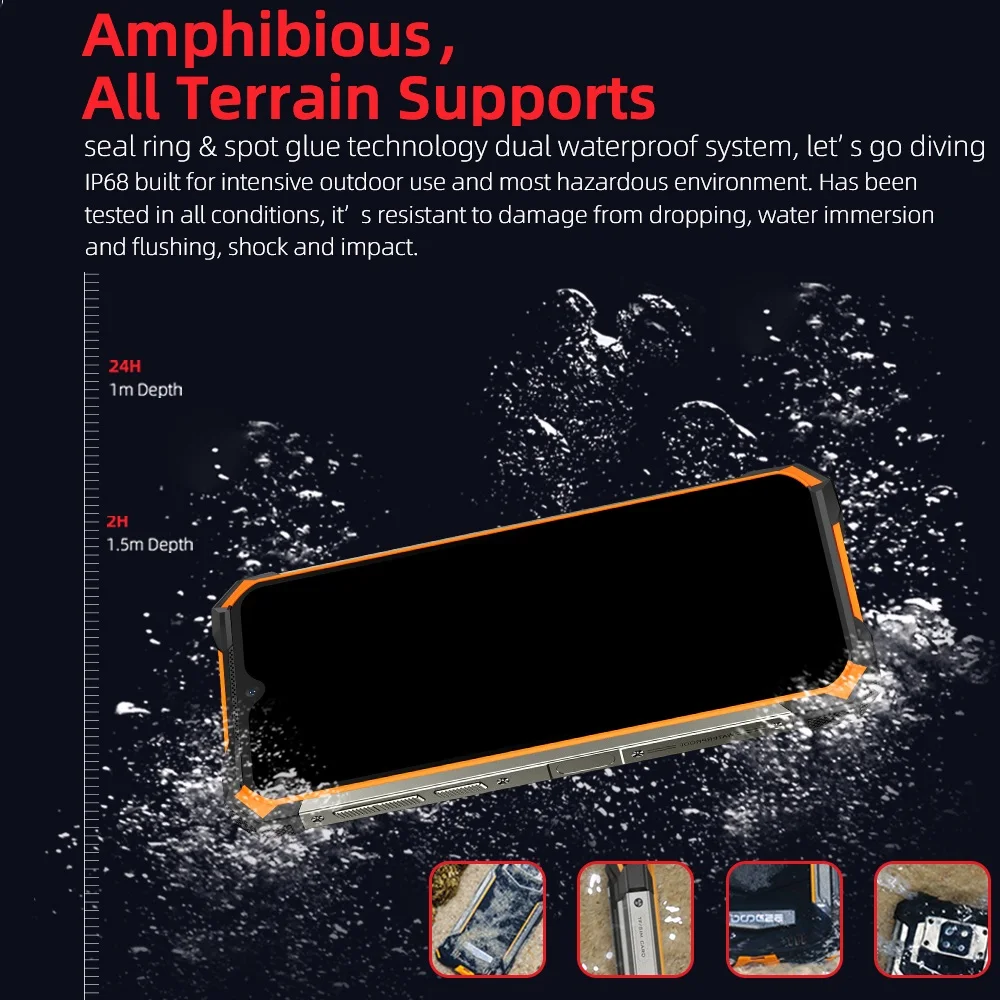 Смартфон DOOGEE S88 Pro усиленный экран 6 3 дюйма мобильный телефон IP68/IP69K Восьмиядерный