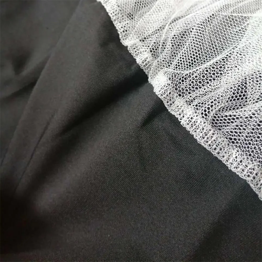 

Vintage Korean Style Simple Black Dress Mesh Stitching Long Sleeve Slim Elegant Women Vestidos Plus Size Autumn Fairy Clothing