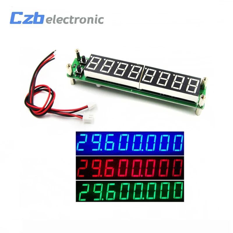 8 digits 0.56&quotLED 0.1MHz ~ 60MHz 20MHz 2.4GHz Digital Frequency Counter Meter Tester Cymometer LED Display RF Signal Input |