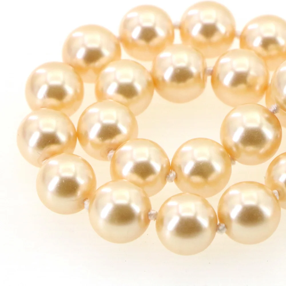 Скидка Charmming 12 мм розовое жемчужное ожерелье с морской ракушкой 18 дюймов бусины