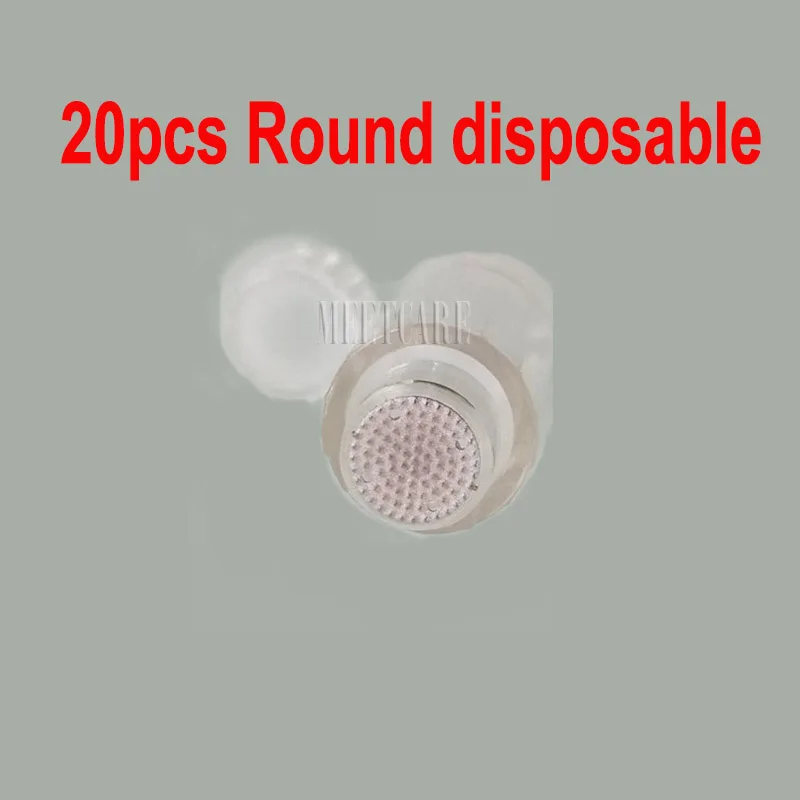 20pcs round set Нано мезо инъекции воды пистолет красота уход за кожей лица инструмент Mesogun увлажняющий омоложение иглы машина - Цвет: 20pcs round set