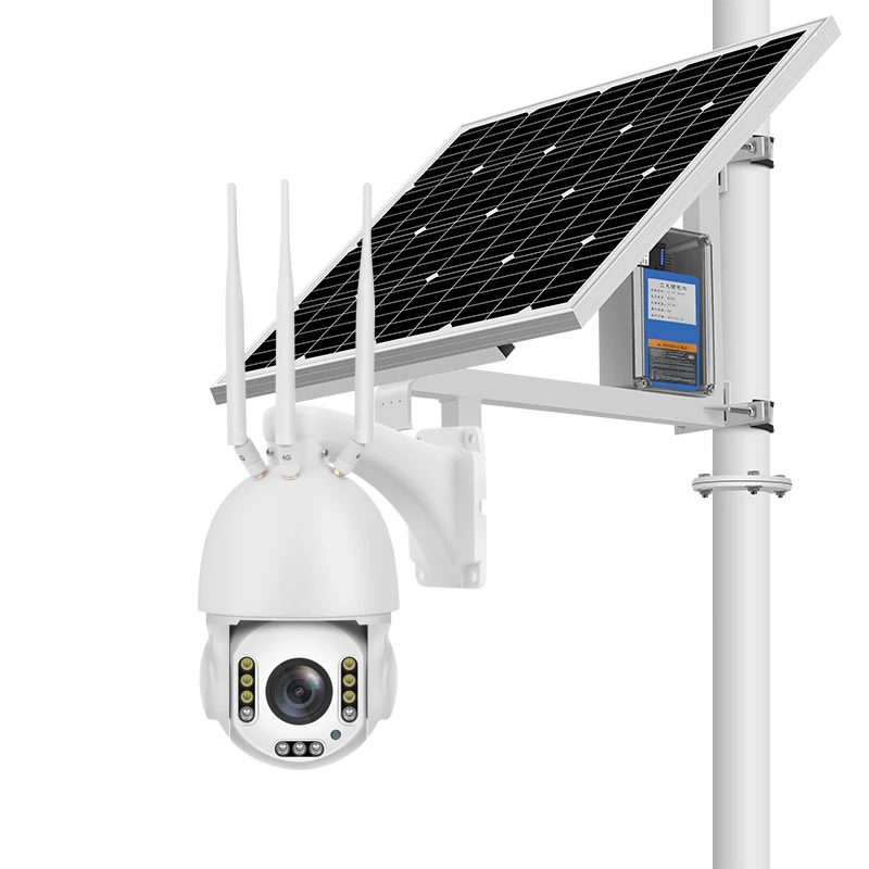 

30X Optical Zoom 5MP FHD IP 80w Solar Camera WiFi 4G SIM Card LTE Outdoor Spherical 360 Degree H.265 Wireless Surveillance Cam