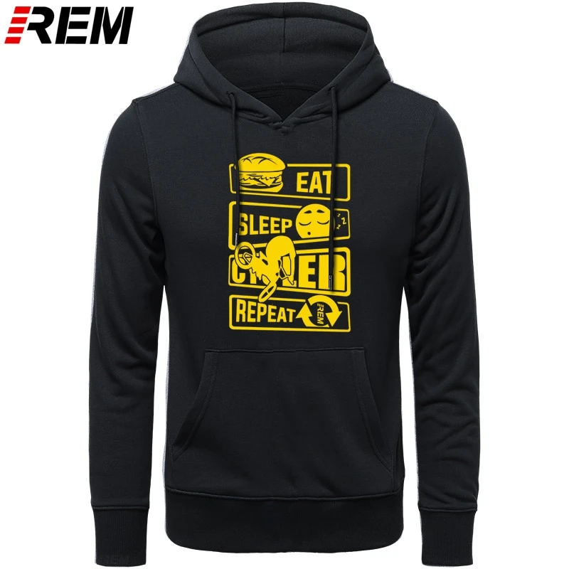 

REM Hoodies Men Cotton Print Shirts Eat Sleep BMX Mens Cycler Stunts CYCLE BICYCLE Hoodies, Sweatshirts