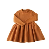 honeycherry autumn winter girls wool knitted sweater baby girl dress girls dresses for party and wedding baby girl clothes