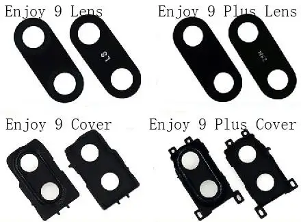 Основной большой объектив камеры стеклянная крышка Рамка для Huawei Enjoy 9 Plus задняя